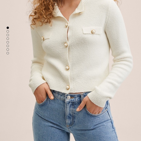 Mango Knitted Cardigan (Terry Cloth) - Picture 2 of 3